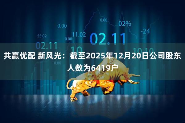 共赢优配 新风光：截至2025年12月20日公司股东人数为6419户